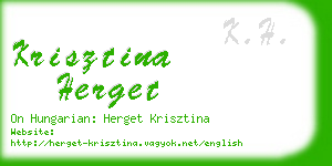 krisztina herget business card